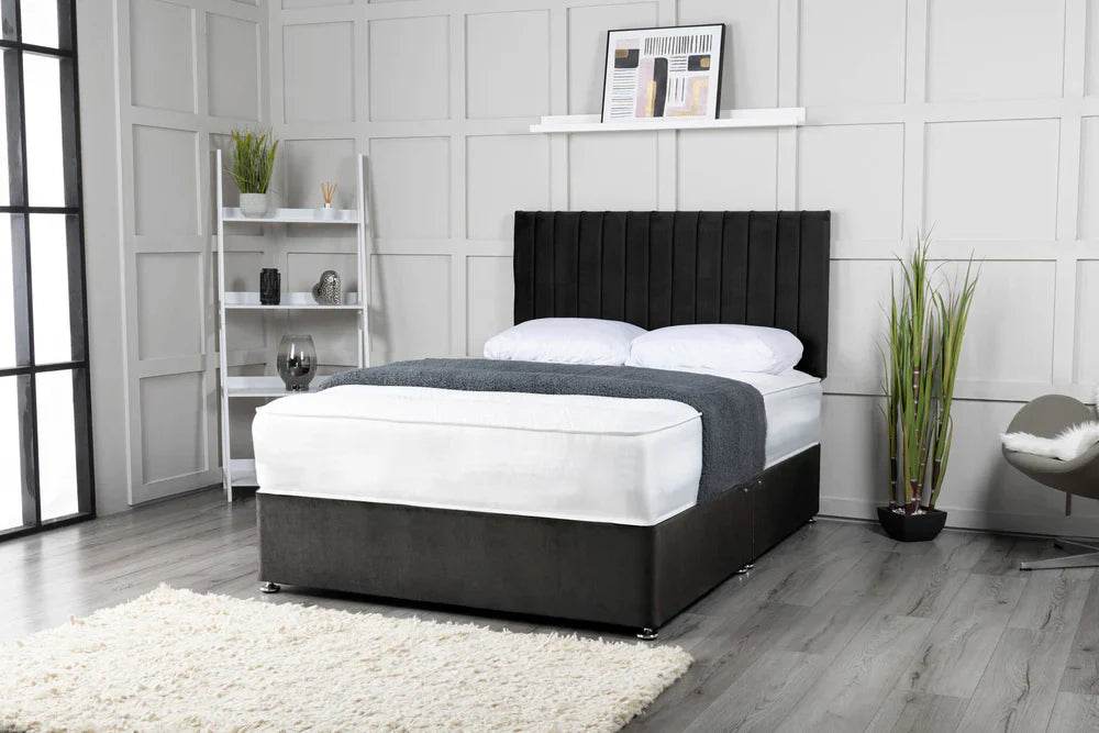 Pollo 14 Panel Premium Divan Bed Set with Plush Mattress