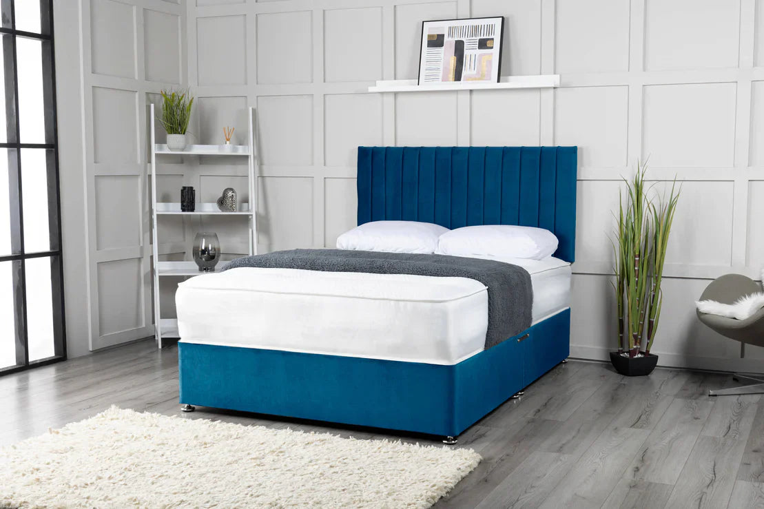 Pollo 14 Panel Premium Divan Bed Set with Plush Mattress