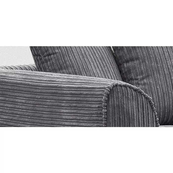 Dylan Luxe Stone Grey Velvet Corner Sofa