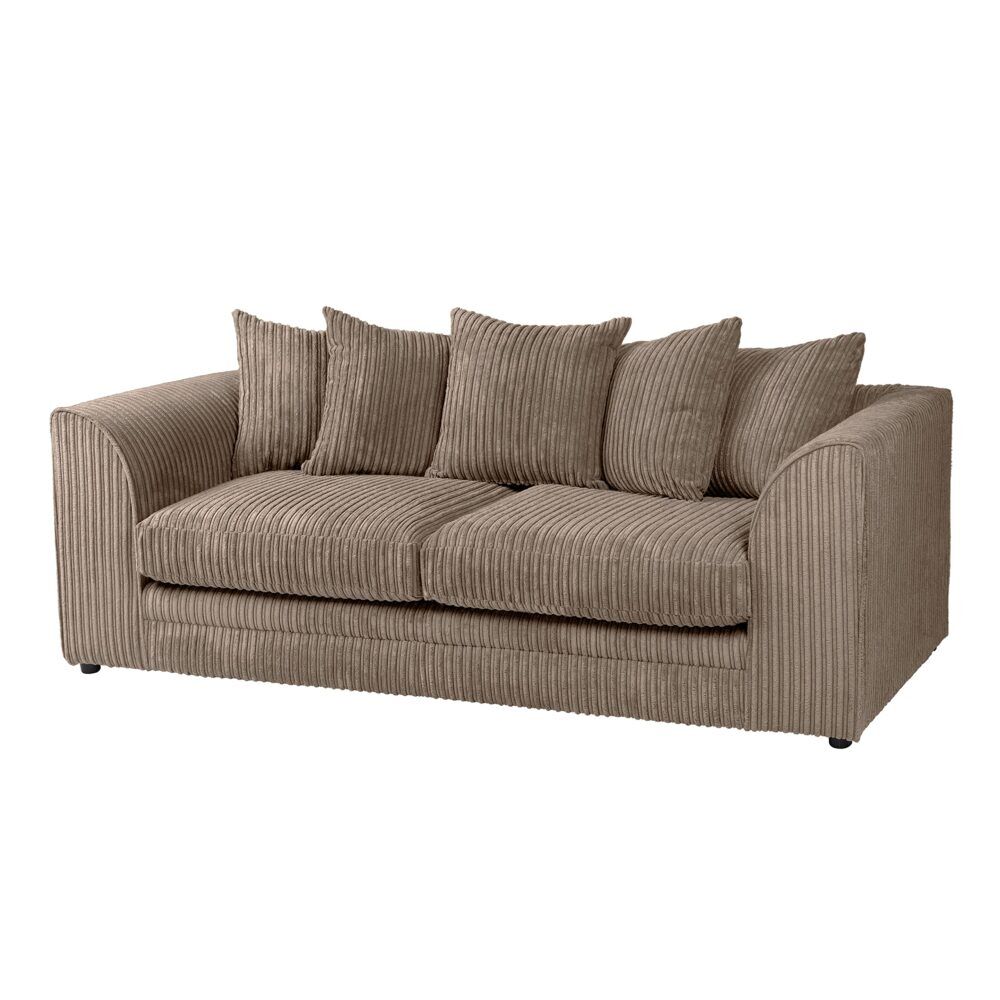 Dylan Luxe Velvet Corner Sofa in Chocolate