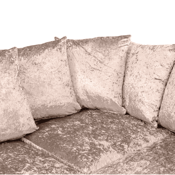 Dylan Luxe Crushed Velvet Sofa – Left and Right Hand, Mink