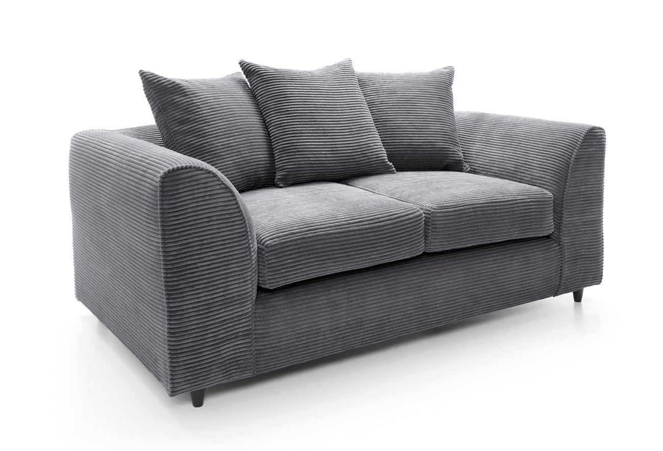 Dylan Luxe Stone Grey Velvet Corner Sofa