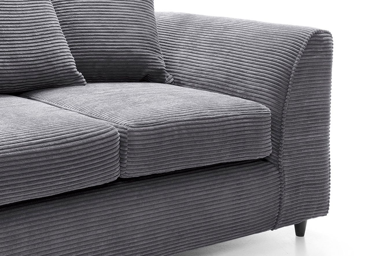 Dylan Luxe Stone Grey Velvet Corner Sofa