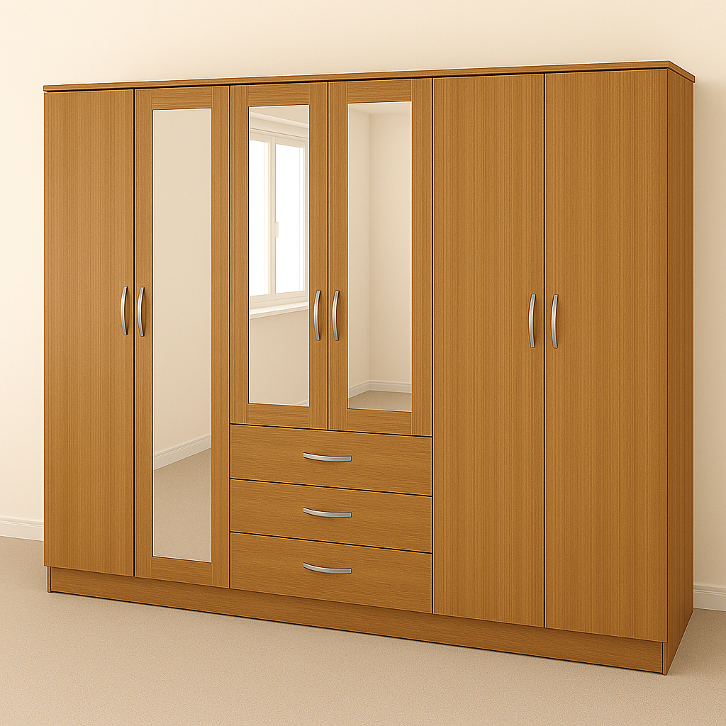 6 door wardrobe