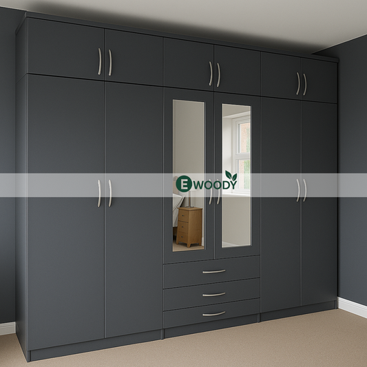 🏠 𝐌𝐨𝐝𝐞𝐫𝐧 𝟔-𝐃𝐨𝐨𝐫 𝐖𝐚𝐫𝐝𝐫𝐨𝐛𝐞 𝐰𝐢𝐭𝐡 𝐓𝐨𝐩𝐛𝐨𝐱 — 𝐄𝐱𝐭𝐫𝐚 𝐒𝐭𝐨𝐫𝐚𝐠𝐞, 𝐙𝐞𝐫𝐨 𝐂𝐥𝐮𝐭𝐭𝐞𝐫!