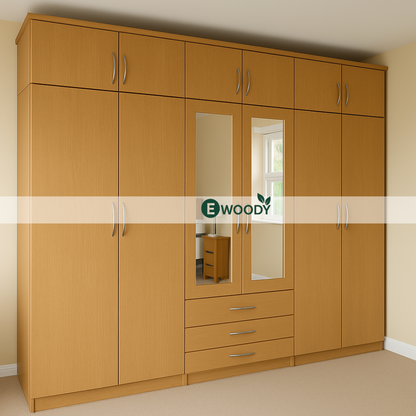 🏠 𝐌𝐨𝐝𝐞𝐫𝐧 𝟔-𝐃𝐨𝐨𝐫 𝐖𝐚𝐫𝐝𝐫𝐨𝐛𝐞 𝐰𝐢𝐭𝐡 𝐓𝐨𝐩𝐛𝐨𝐱 — 𝐄𝐱𝐭𝐫𝐚 𝐒𝐭𝐨𝐫𝐚𝐠𝐞, 𝐙𝐞𝐫𝐨 𝐂𝐥𝐮𝐭𝐭𝐞𝐫!