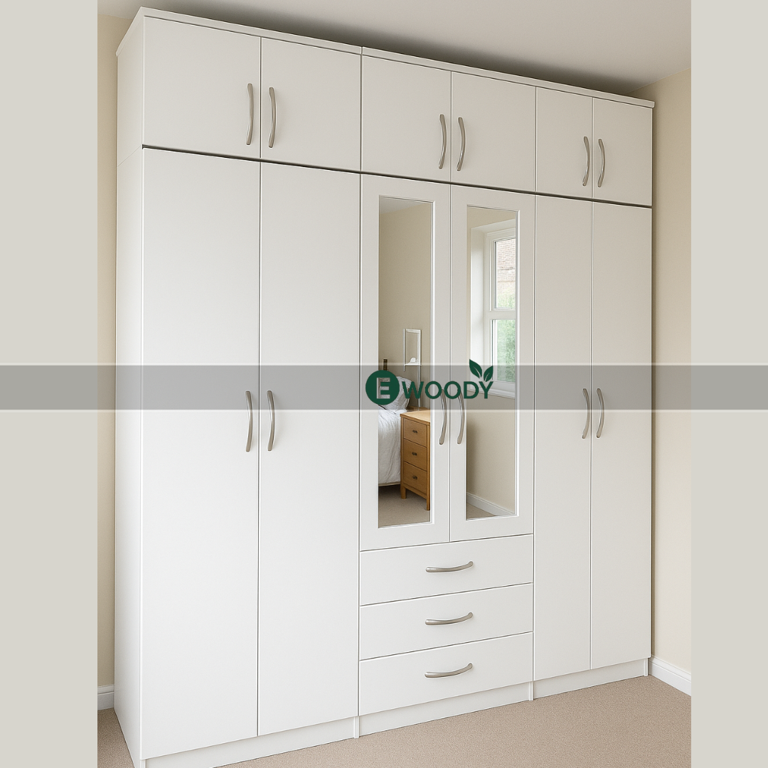 🏠 𝐌𝐨𝐝𝐞𝐫𝐧 𝟔-𝐃𝐨𝐨𝐫 𝐖𝐚𝐫𝐝𝐫𝐨𝐛𝐞 𝐰𝐢𝐭𝐡 𝐓𝐨𝐩𝐛𝐨𝐱 — 𝐄𝐱𝐭𝐫𝐚 𝐒𝐭𝐨𝐫𝐚𝐠𝐞, 𝐙𝐞𝐫𝐨 𝐂𝐥𝐮𝐭𝐭𝐞𝐫!