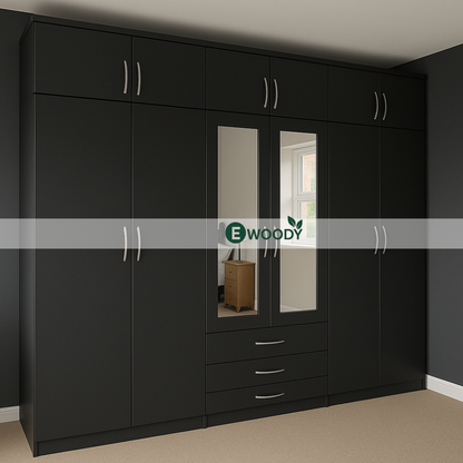 🏠 𝐌𝐨𝐝𝐞𝐫𝐧 𝟔-𝐃𝐨𝐨𝐫 𝐖𝐚𝐫𝐝𝐫𝐨𝐛𝐞 𝐰𝐢𝐭𝐡 𝐓𝐨𝐩𝐛𝐨𝐱 — 𝐄𝐱𝐭𝐫𝐚 𝐒𝐭𝐨𝐫𝐚𝐠𝐞, 𝐙𝐞𝐫𝐨 𝐂𝐥𝐮𝐭𝐭𝐞𝐫!