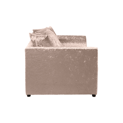Dylan Luxe Crushed Velvet Sofa – Left and Right Hand, Mink
