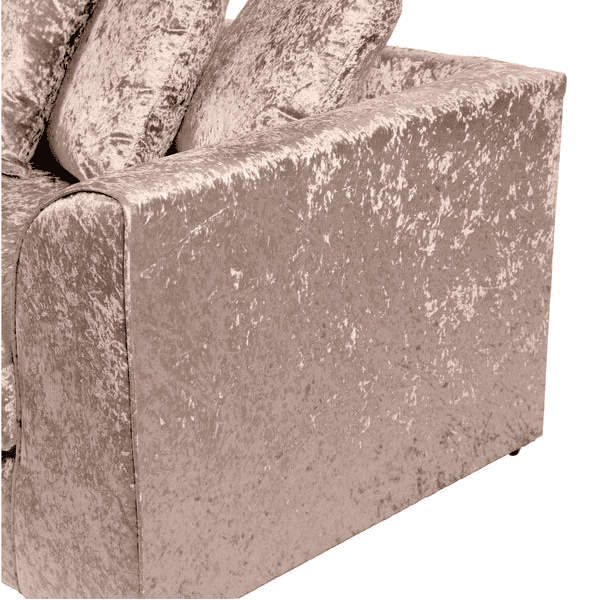 Dylan Luxe Crushed Velvet Sofa – Left and Right Hand, Mink
