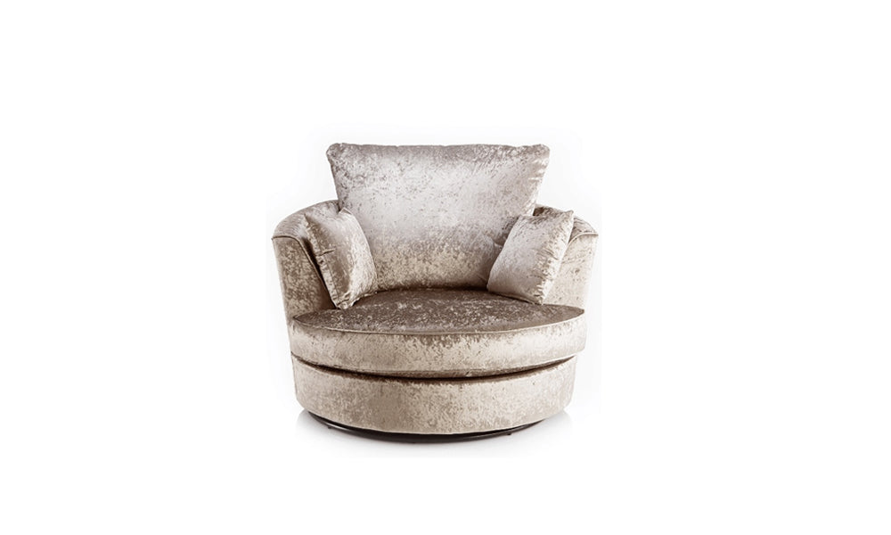 Dylan Luxe Crushed Velvet Sofa – Left and Right Hand, Mink
